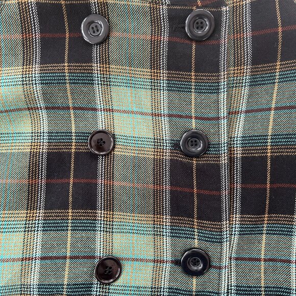 Steve Madden Preppy Plaid Tartan Jacket - Medium - Picture 10 of 11